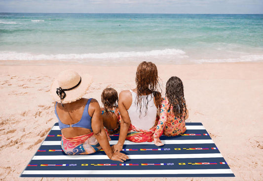 I LOVE THE OCEAN - NAUTICAL DESIGN PICNIC BLANKET