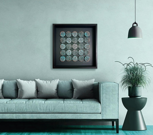 CORALLIUM - SOFT VERDIGRIS ON BLACK