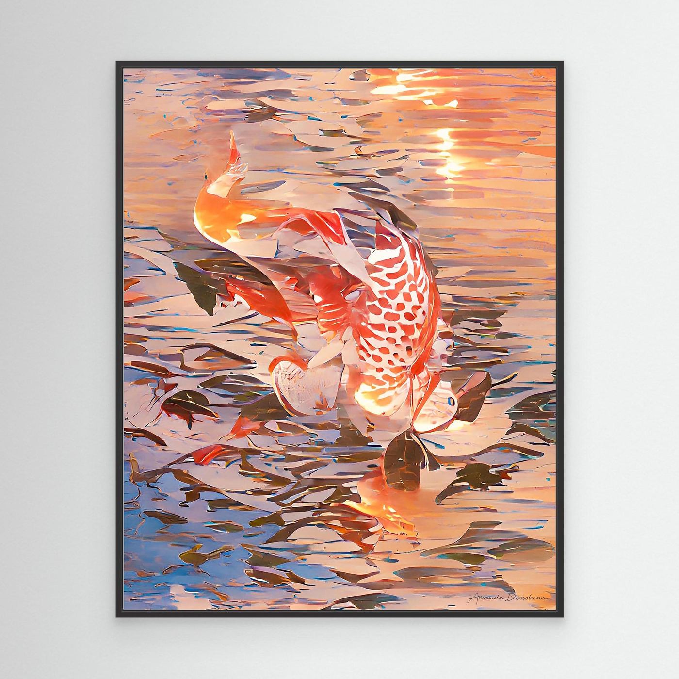 The Golden One Circle of Koi I