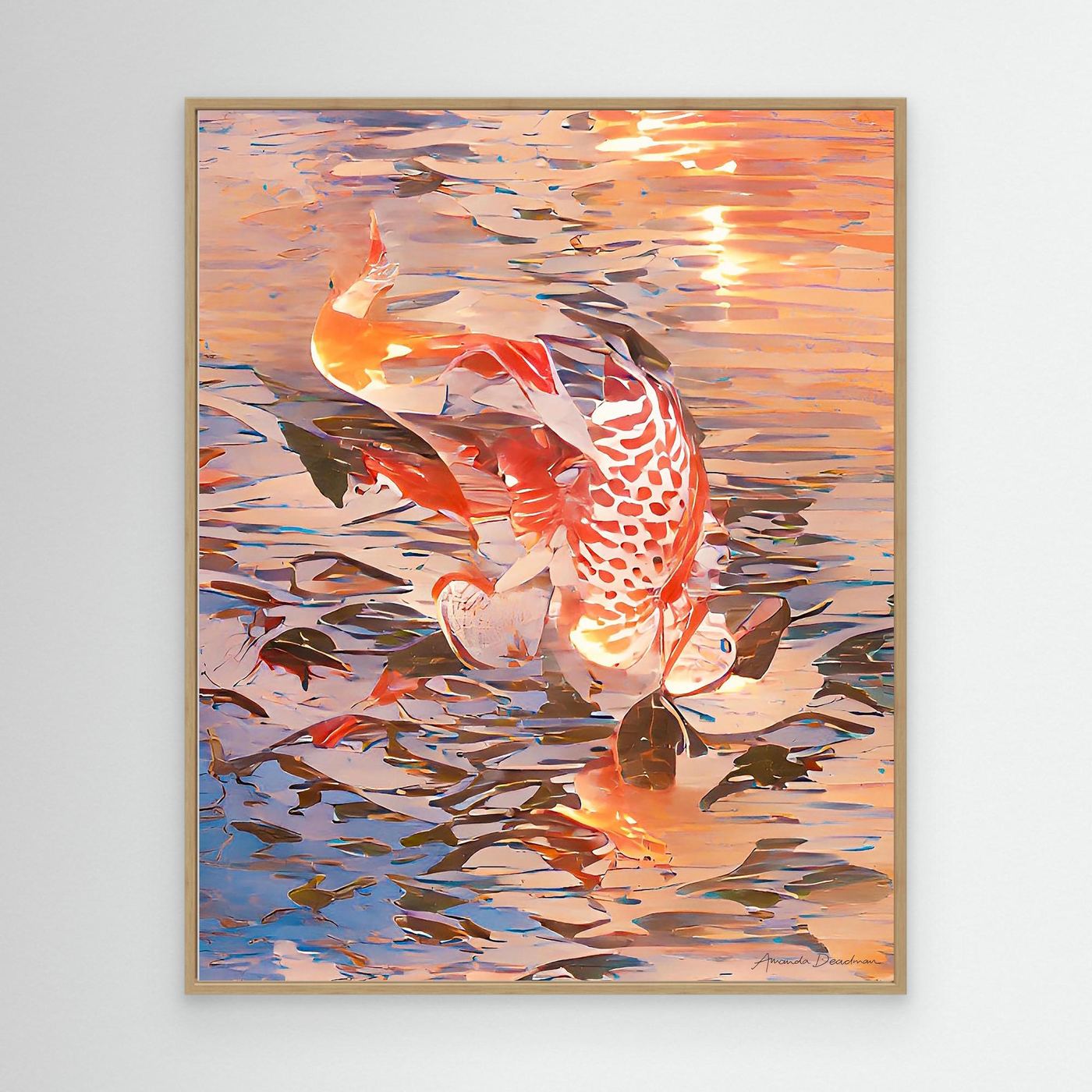 The Golden One Circle of Koi I